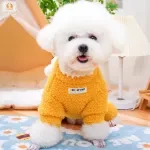 Big Eyes Fleece Pet Jumpsuit for Dogs & Cats