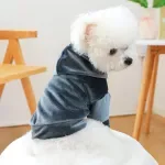 Cozy Velvet Hoodie for Dogs & Cats – Soft Fleece Dog/Cat Clothes