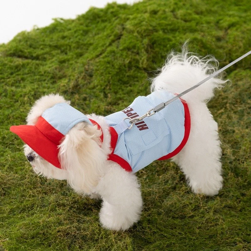 Maltese & Small Dog Cooling Mesh Sun Shirt with Hat