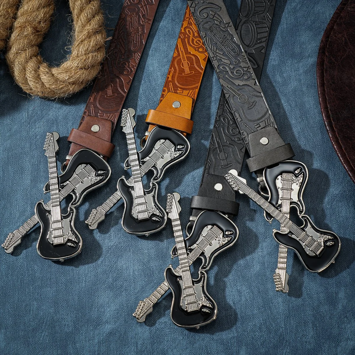 Western Cowboy PU Leather Belt for Men & Women