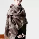 Luxury Wool Jacquard Winter Scarf for Women – Warm Fashion Shawl