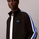 Calvin Klein Jeans Men's Black Zip-Up Sweatshirt - Winter Turtleneck