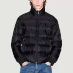 Armani Exchange Men’s Black Turtleneck Zip Jacket