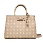 Guess Women's Beige Handbag with Inside Pocket - Stylish Winter Essential
