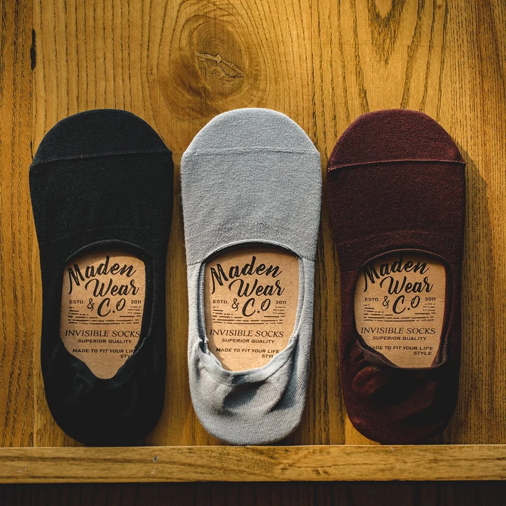 3-Pack Invisible No-Show Boat Socks with Silicone Grip