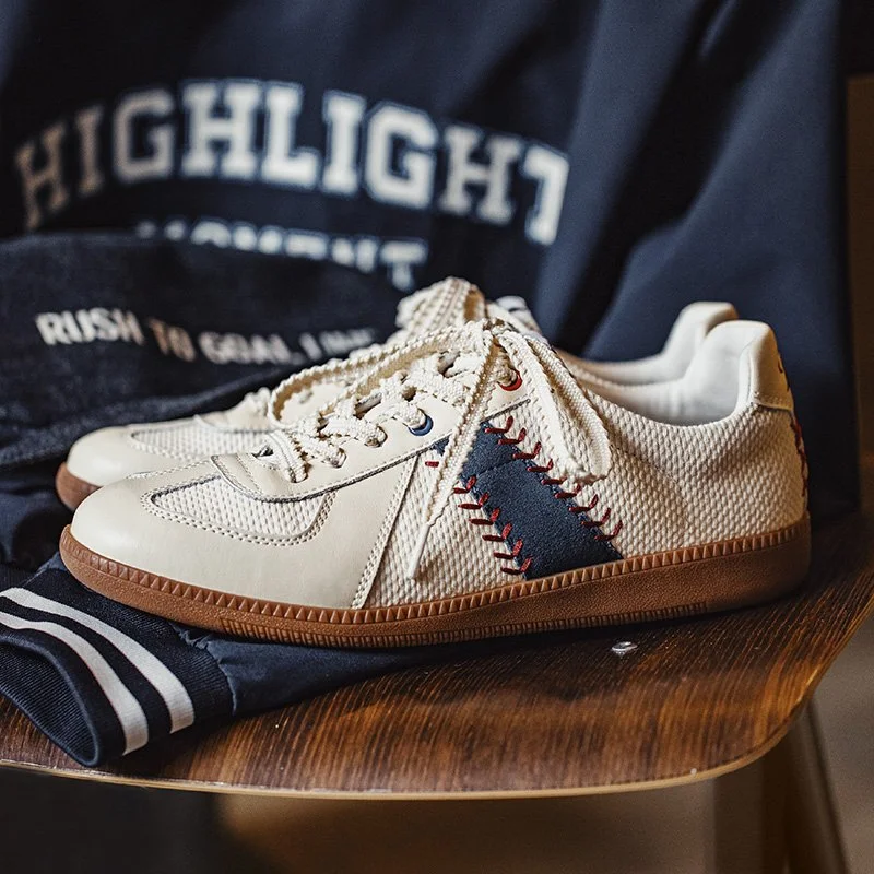 Women’s Off-White Platform Sneakers – Casual Lace-Up Trainer Shoes