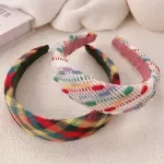 Women’s Colorful Woven Checkered Headband