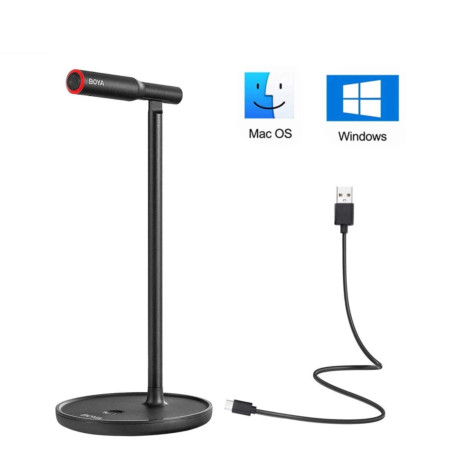 USB Condenser Desktop Microphone for Streaming, Podcasting & Recording