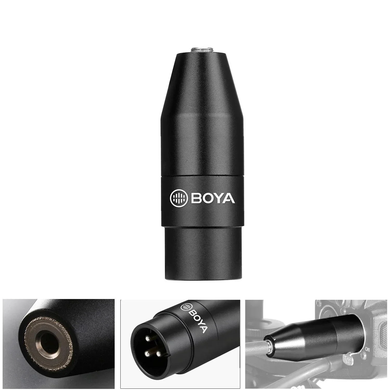 Mini-Jack to XLR Microphone Adapter for Cameras, Recorders & Mixers