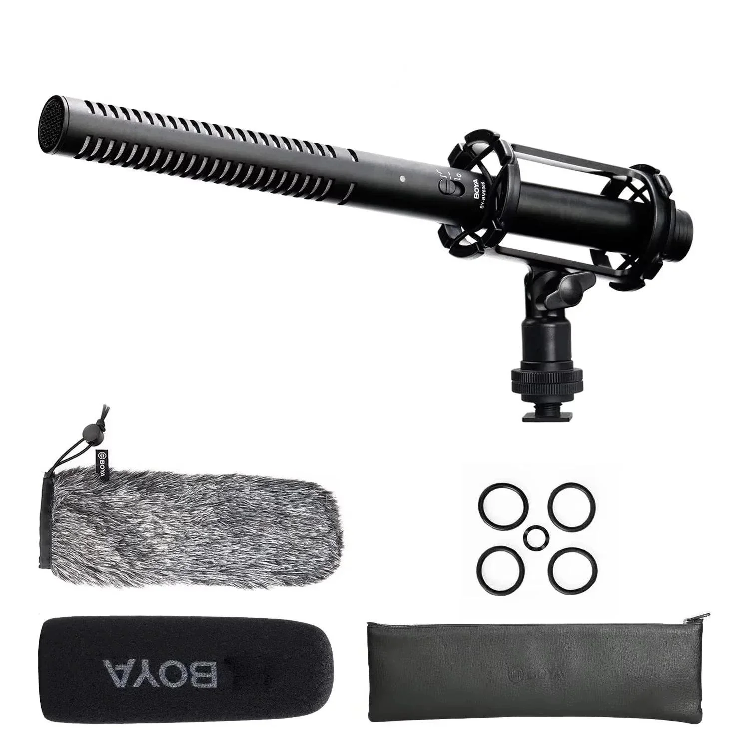 Professional Shotgun Microphone with Audio Interface for Filmmaking & Interviews