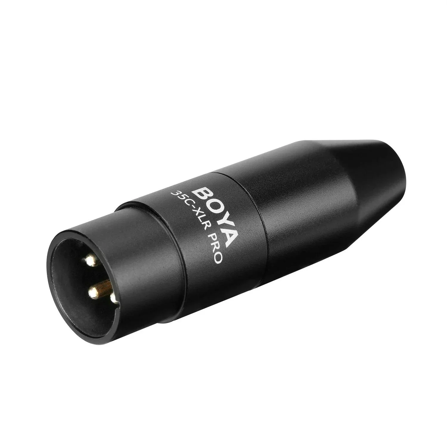 3.5mm TRS Female to XLR Male Microphone Adapter with Power Conversion