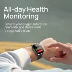 Super Light Bluetooth Smartwatch with Large Screen, Heart Rate & Oxygen Monitoring