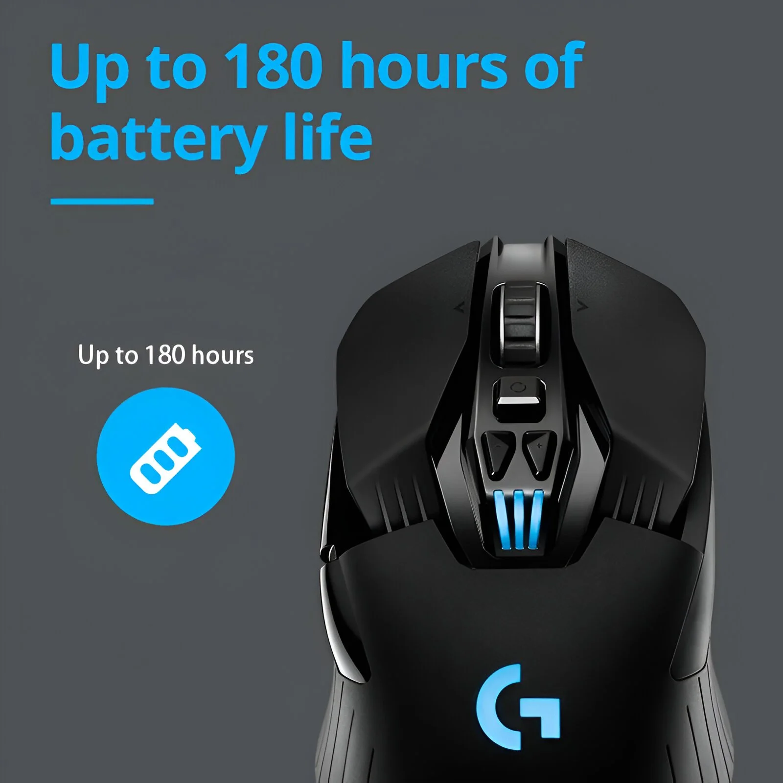 Wireless Gaming Mouse with HERO 25K Sensor, 25,600 DPI & Lightsync RGB