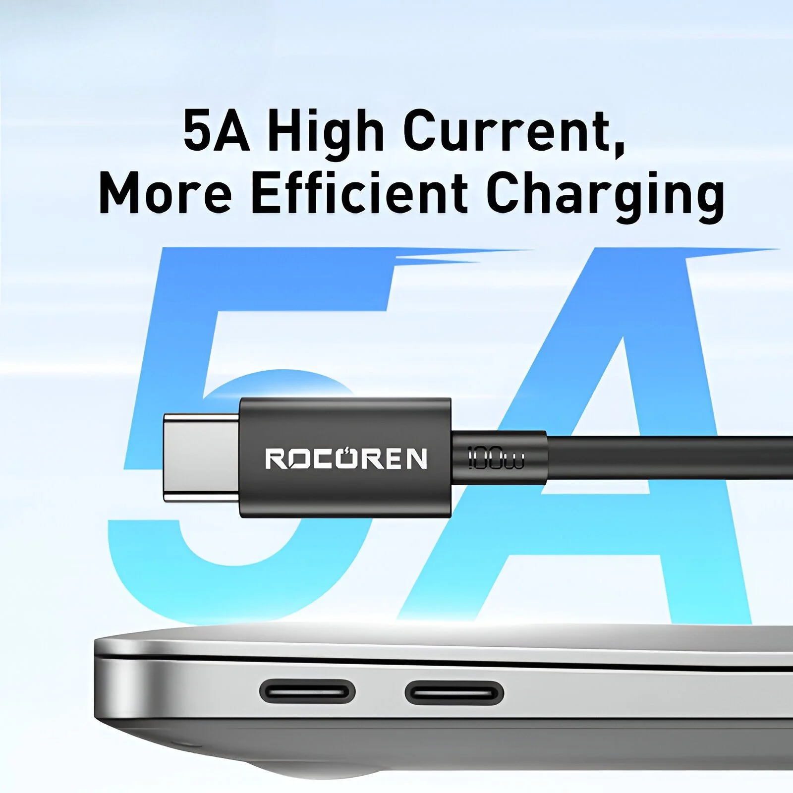 100W PD USB-C to USB-C Cable – Fast Charging & Data Transfer Cable