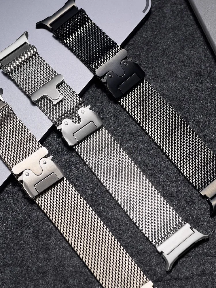 Stainless Steel Milanese Loop Strap for 47mm Smartwatch