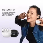 Open-Ear Clip Bluetooth Sports Earbuds with LED Display & IPX7 Waterproof