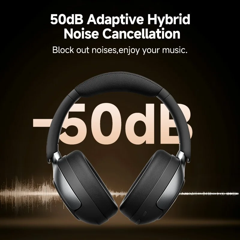 50dB ANC Wireless Over-Ear Headphones with Hi-Res Spatial Audio