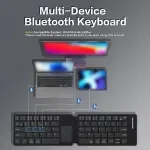 Foldable Bluetooth Keyboard with Touchpad & Phone Holder