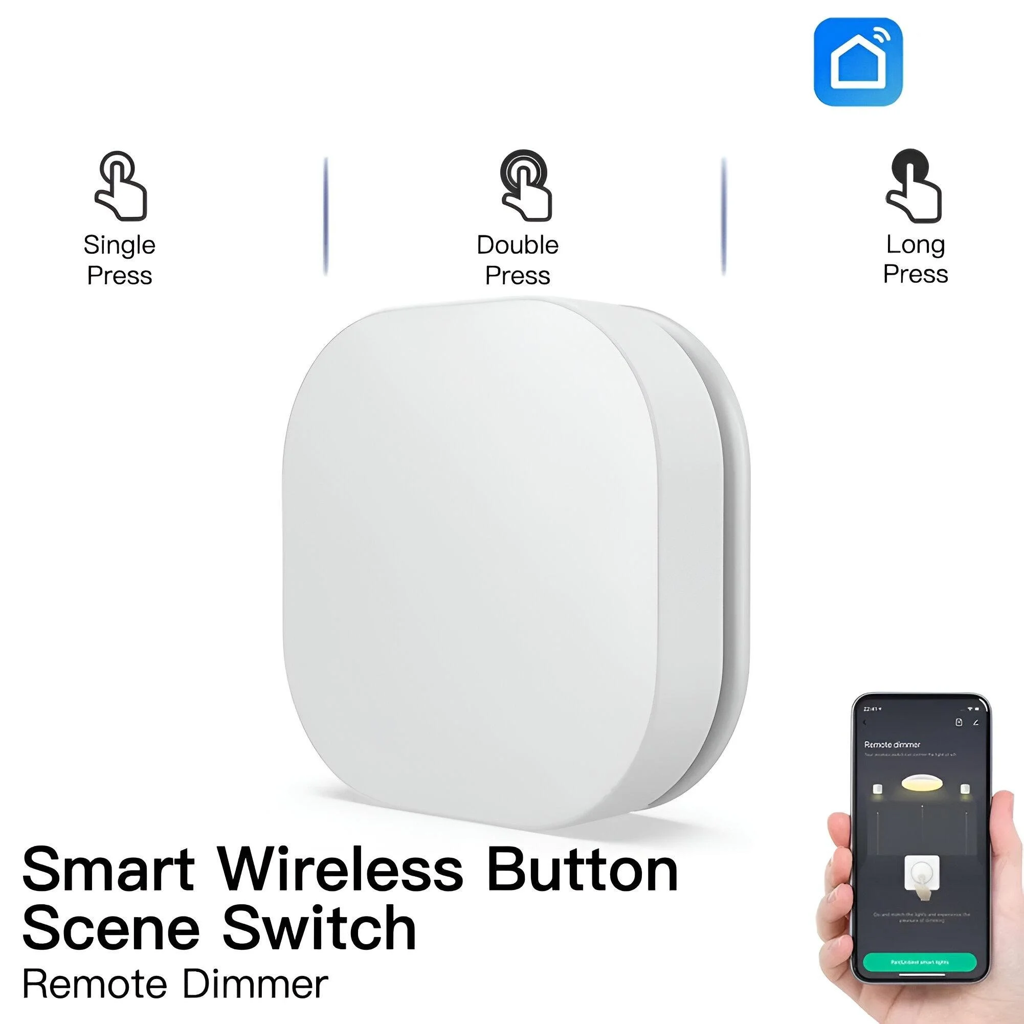 Wireless Smart Scene Button & Multi-Action Remote Switch