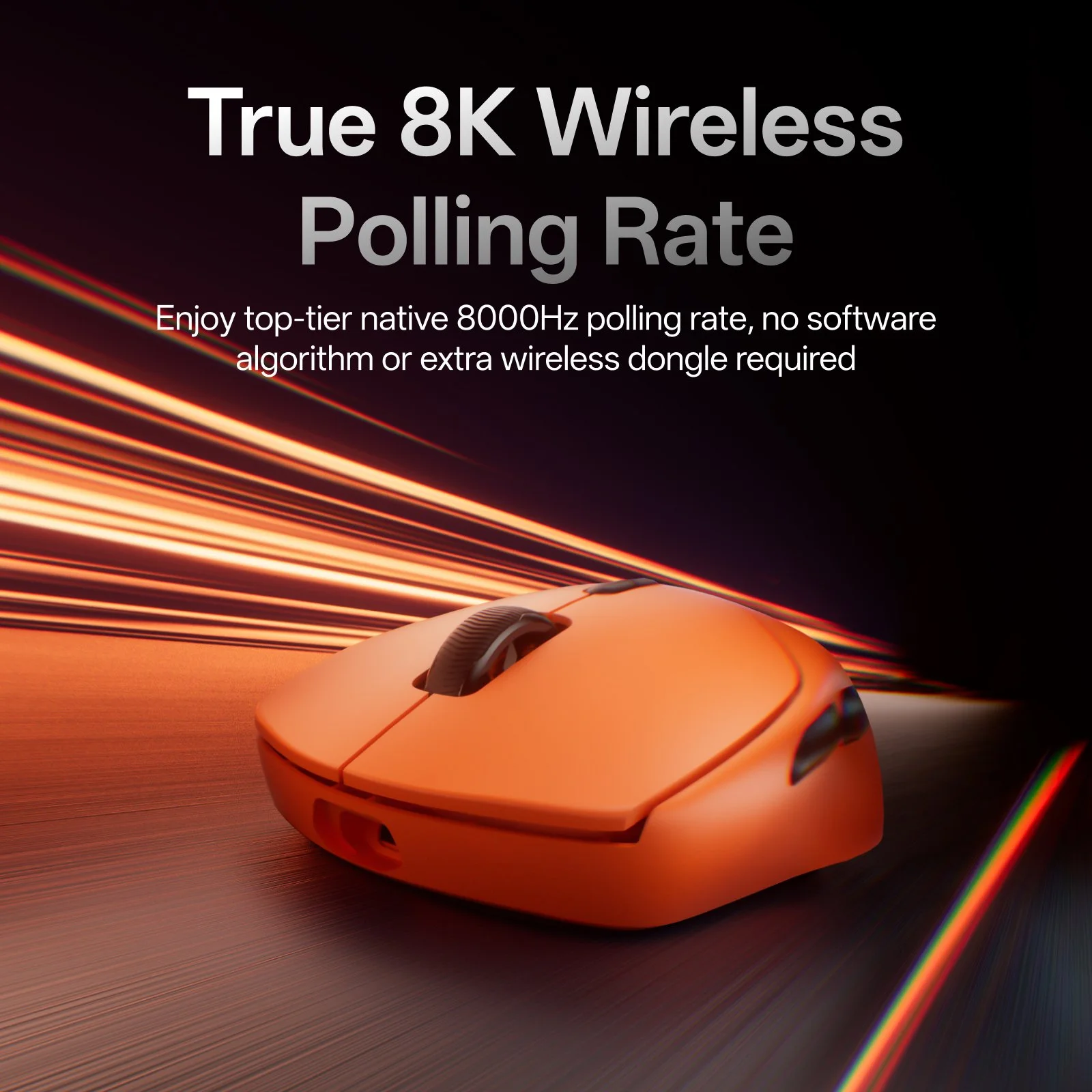 Ultra-Light 8K Wireless Gaming Mouse with 750-Hour Battery