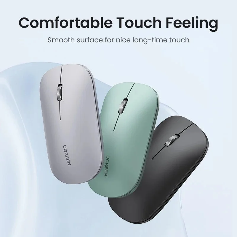 Ultra Slim Silent Dual-Mode Wireless Mouse with 4000 DPI