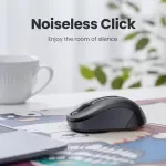 Silent Ergonomic Wireless Mouse with Adjustable DPI for Laptop & PC