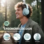 90-Hour Bluetooth 5.3 Over-Ear Headphones with Hi-Res Audio & Low Latency
