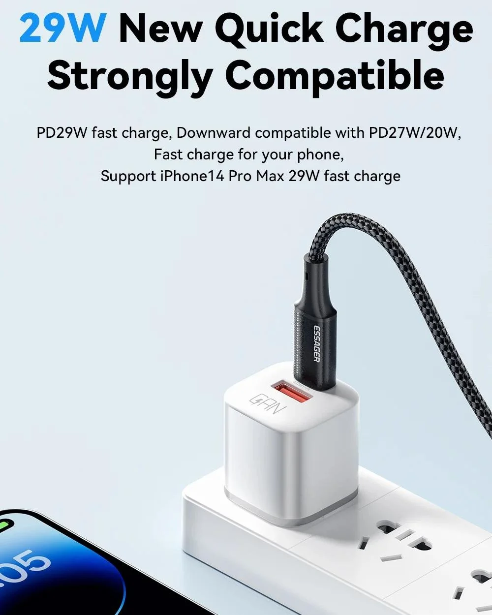 USB-C to Lightning Fast Charge Cable 29W PD for iPhone & iPad