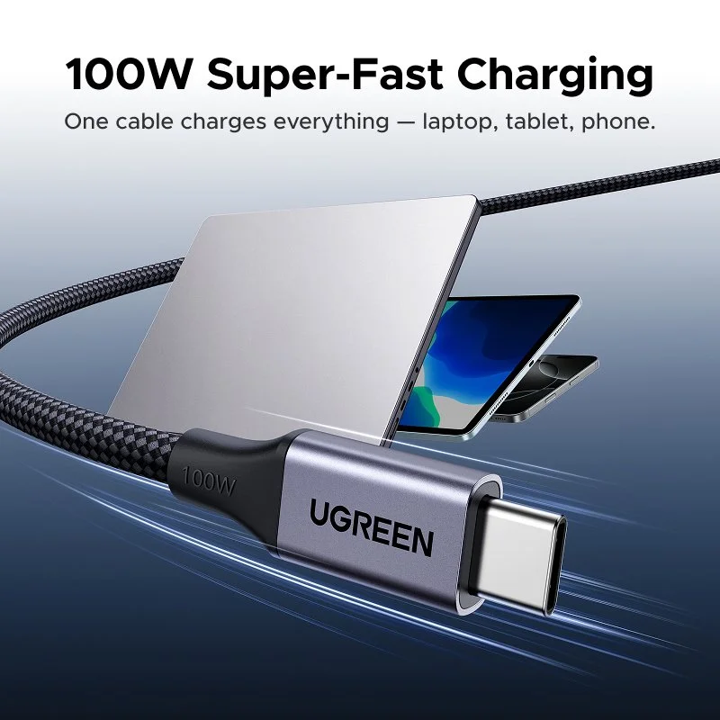 Magnetic USB-C to USB-C Fast Charging Cable 100W Power Delivery