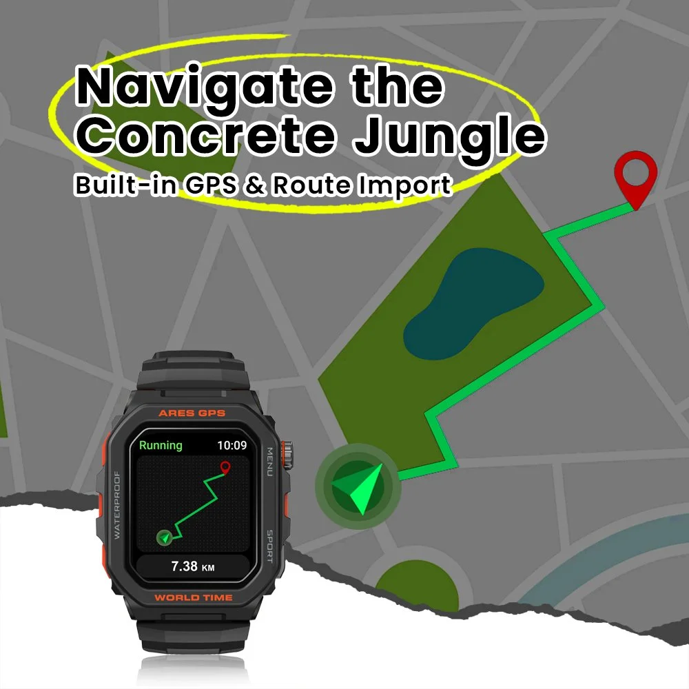 GPS Calling Smartwatch with Fitness Tracking & Voice Control