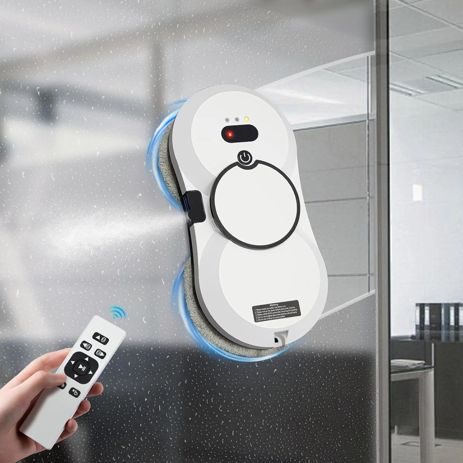 Intelligent Electric Window Cleaning Robot with Remote Control & Automatic Water Spray