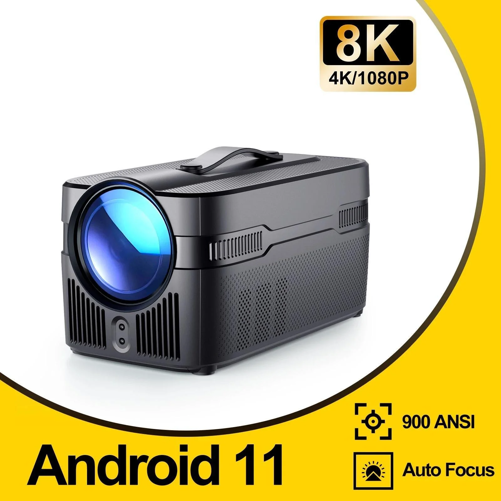 Ultra Short Throw 900 ANSI Auto Focus 1080P 4K Home Theater Projector