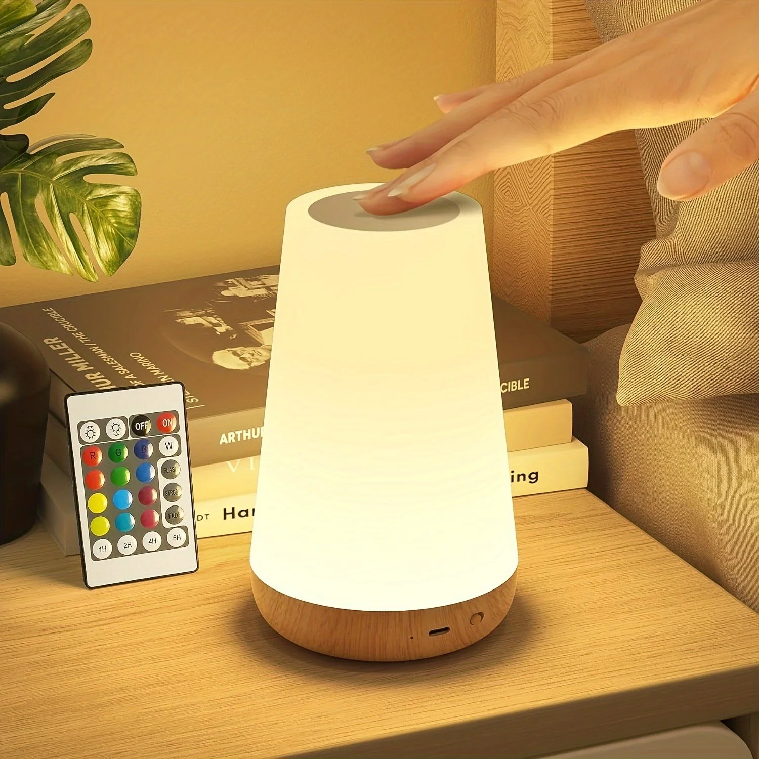 RGB Touch Night Light with Remote & Timer
