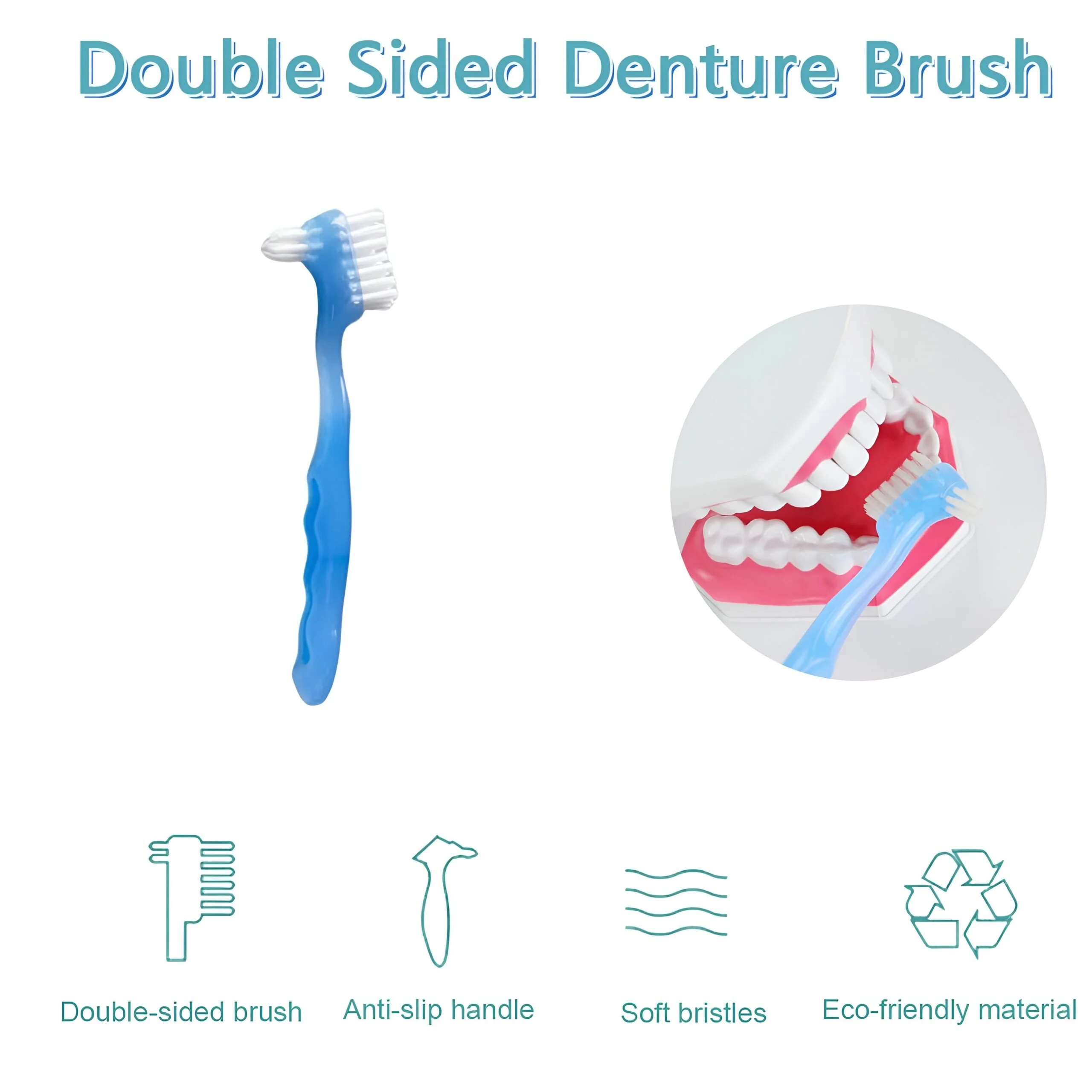 Double-Sided Dog Toothbrush for Oral Care