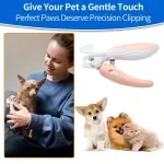 Professional Pet Nail Clippers with LED Light for Dogs, Cats, and Small Animals