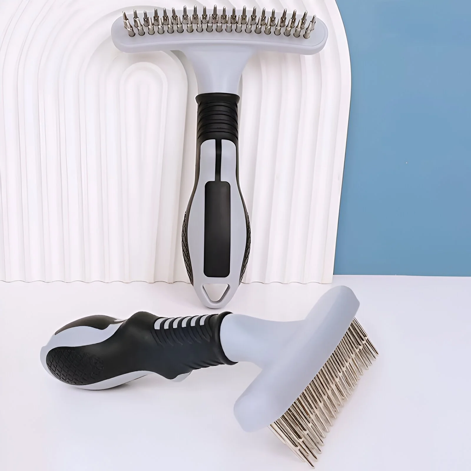 Stainless Steel Dog Comb for Detangling, Shedding & Massage – For Dogs & Cats