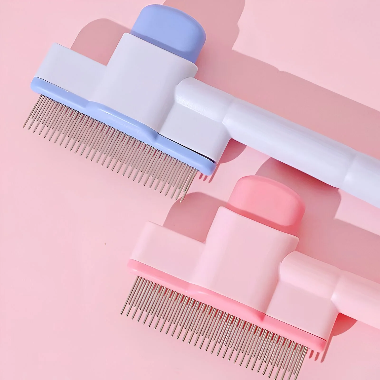 Self-Cleaning Pet Grooming Brush for Dogs & Cats – Hair Remover & Massager