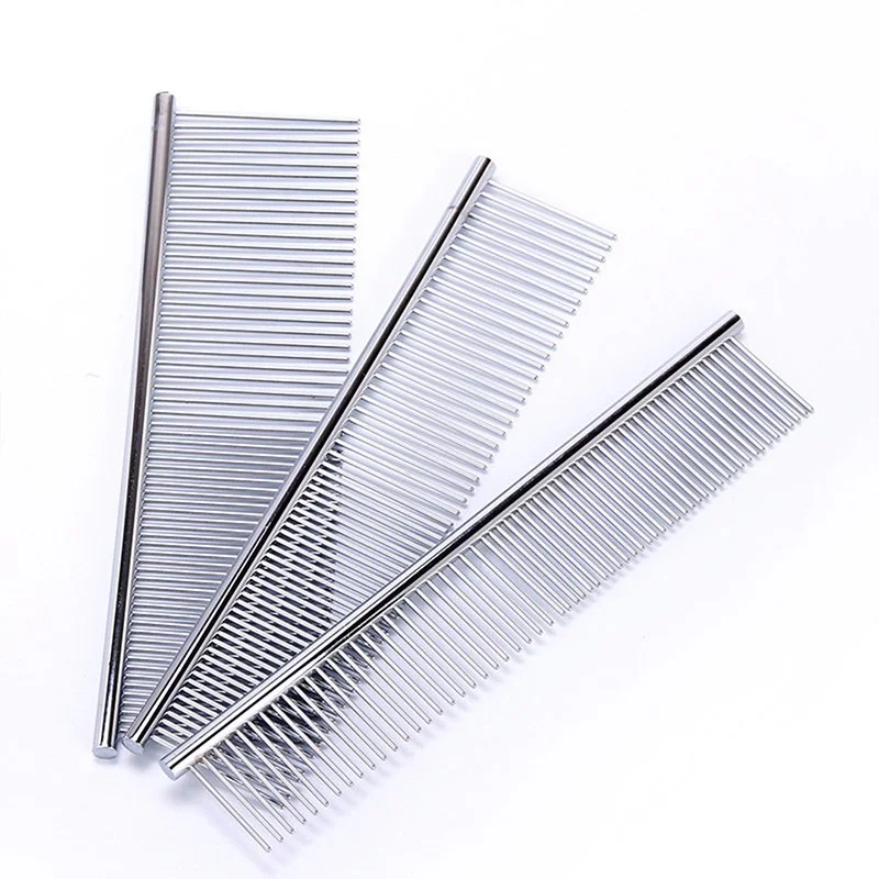 Stainless Steel Pet Dematting Comb for Dogs & Cats – Dual-Sided Grooming Tool