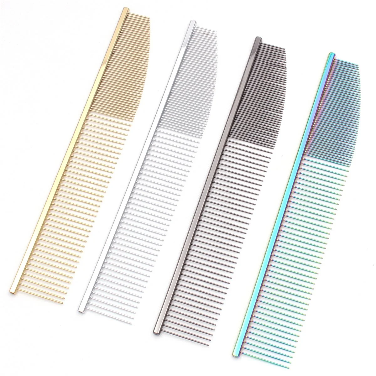 Premium Stainless Steel Dog Grooming Comb - 8.6in Pet Hair Brush Tool