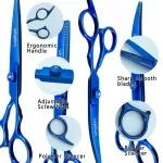 6.5" Professional Dog Grooming Scissors Set