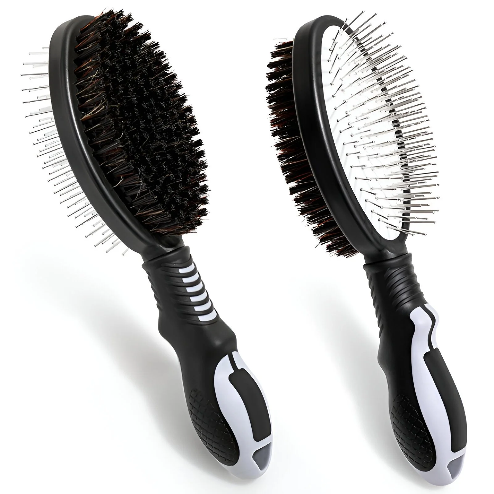 Double-Sided Dog Grooming Brush and Hair Remover Comb