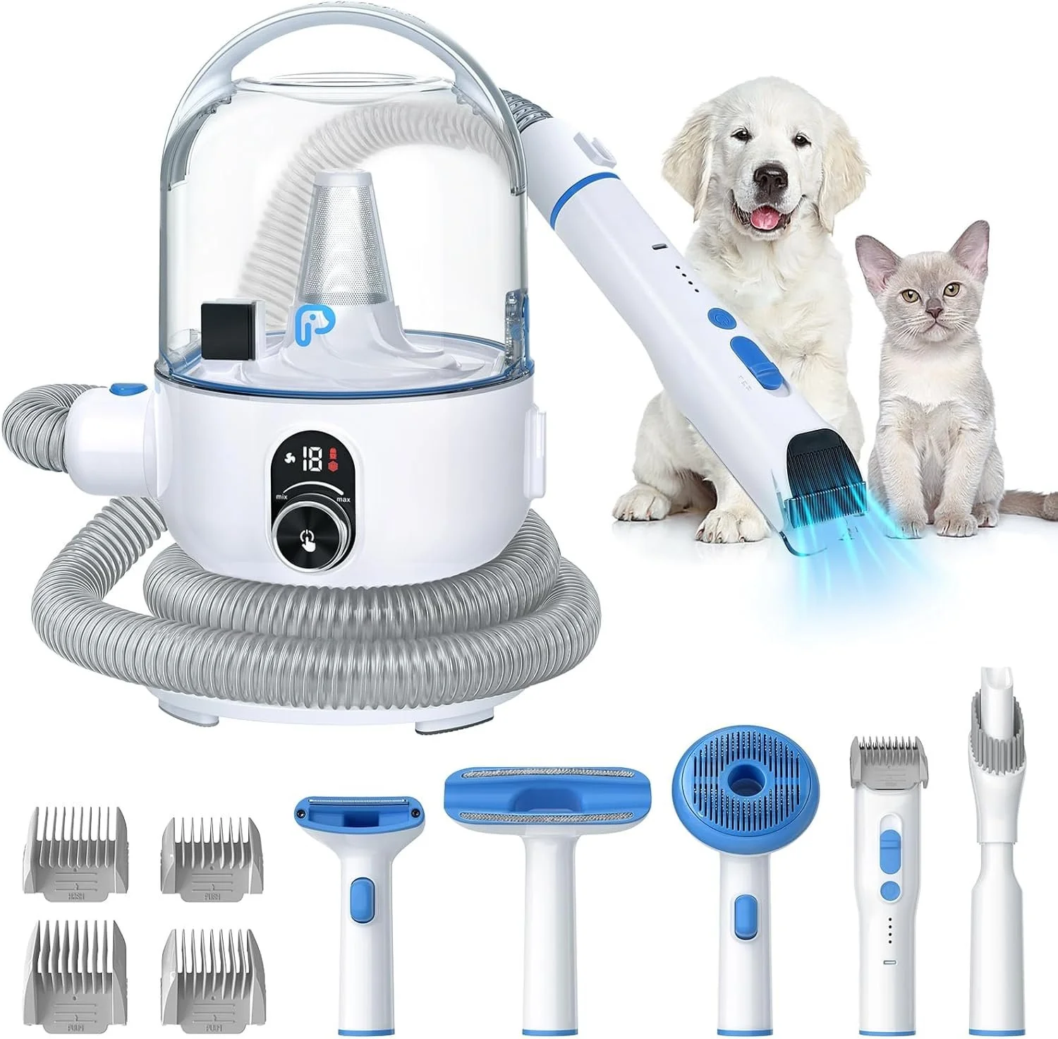 5-in-1 Pet Grooming Vacuum Kit