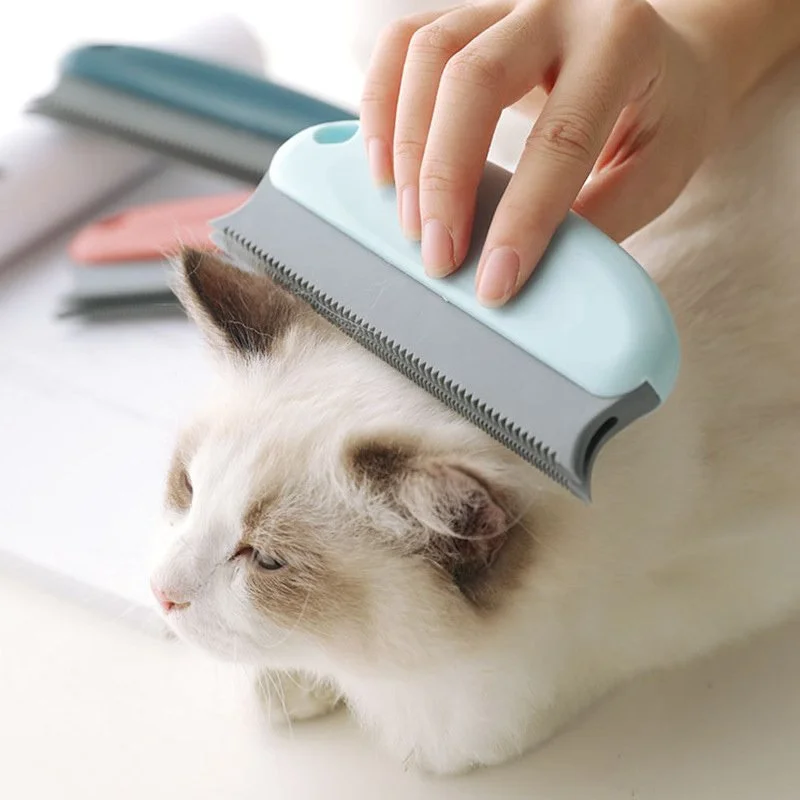 Silicone Cat Grooming Brush & Hair Remover – Massage & Cleaning Tool