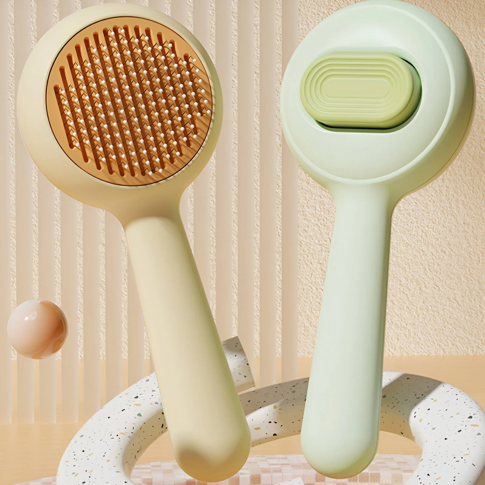 Self-Cleaning Cat Brush & Pet Hair Remover – One Click Grooming Comb