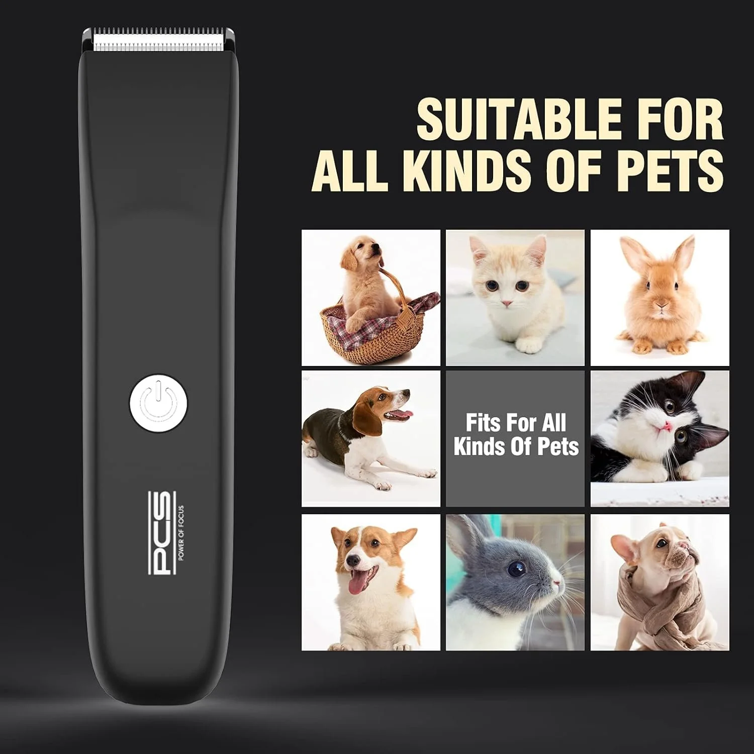 Waterproof Pet Hair Trimmer for Dogs & Cats