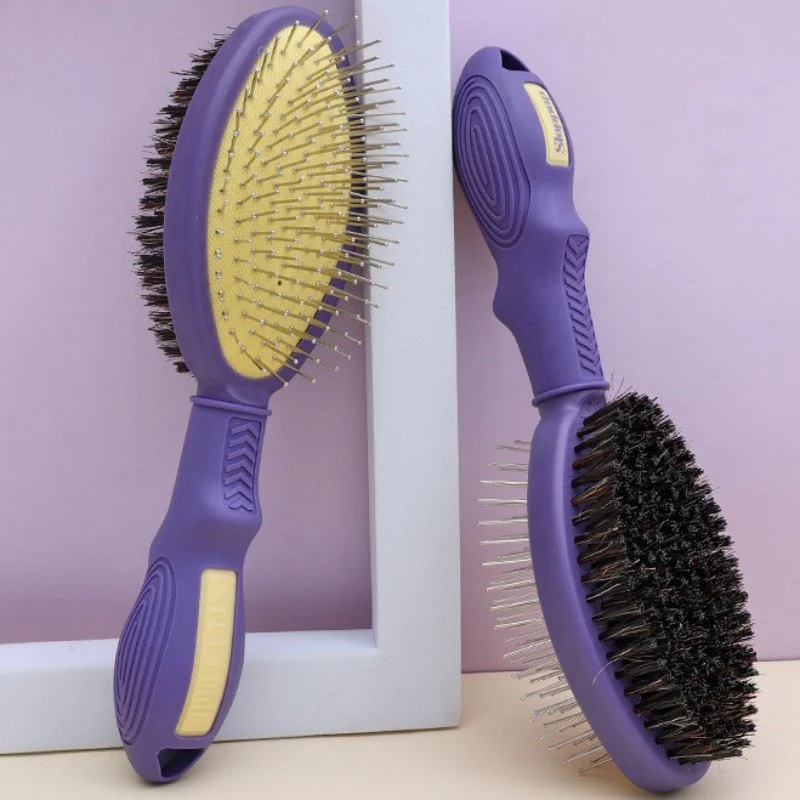 Double-Sided Dog & Cat Grooming Brush – Hair Remover & Massage Comb