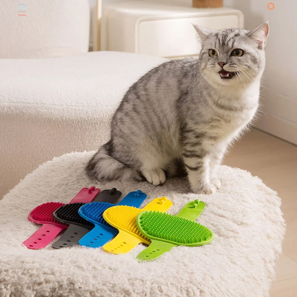 Pet Grooming Gloves & Deshedding Brush for Dogs & Cats