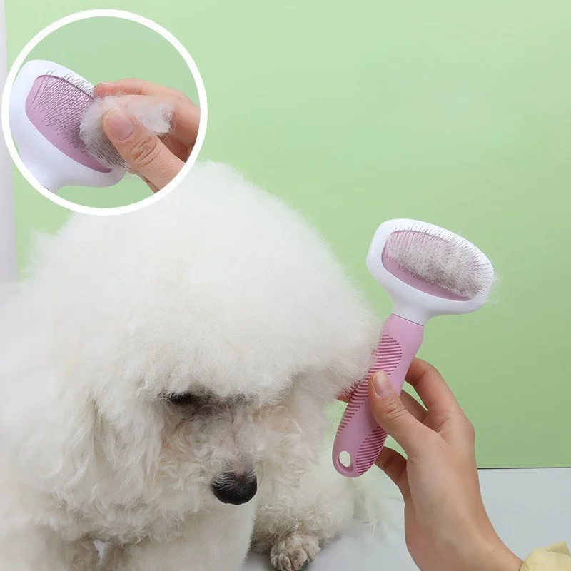 Stainless Steel Dog Comb with Long Teeth – Grooming & Massage Brush