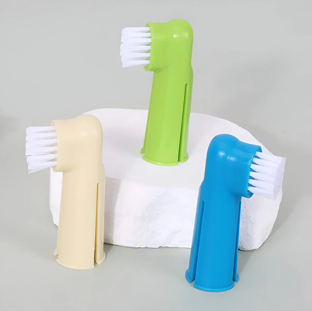 Dog Toothbrush Set 3PCS Finger Toothbrush for Dogs & Cats Oral Care