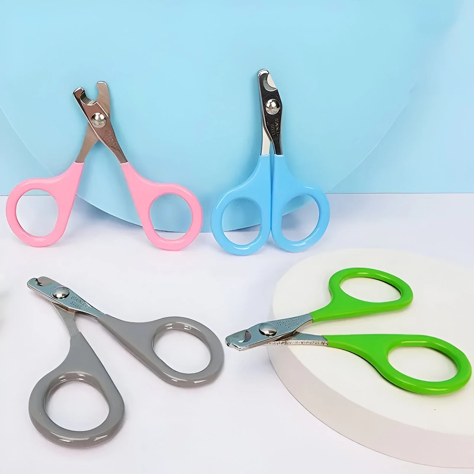 Stainless Steel Dog Nail Clippers Small Pet Grooming Scissors